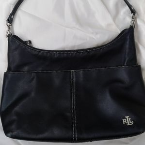 Ralph Lauren Black Leather Bag